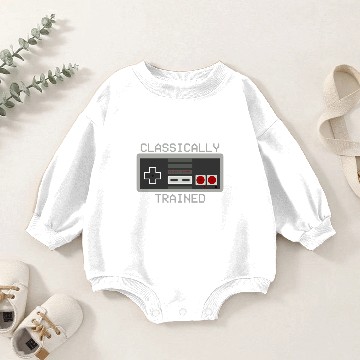 Discover Classically Trained Gamer Gift Baby Romper Sweatshirts