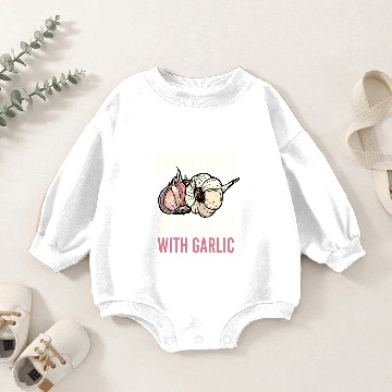 Discover Better With Garlic Garlic Vegetable Cook Baby Romper Sweatshirts