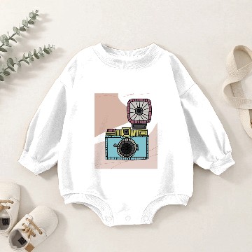 Discover Camera Photography Nostalgia Timeless Baby Romper Sweatshirts