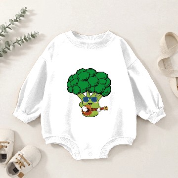 Discover Broccoli Funny with Guitar Gift Idea Baby Romper Sweatshirts