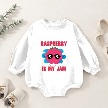 Discover Raspberry is my Jam, cool Fruit Baby Romper Sweatshirts