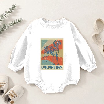 Discover Dalmatian Vintage Baby Romper Sweatshirts