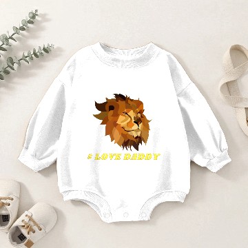 Discover LOVE DADDY 1 Baby Romper Sweatshirts