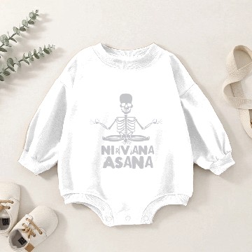 Discover nirvana Asana t yoga skeleton T Baby Romper Sweatshirts