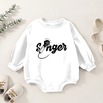 Discover Singer Song Sing Singing Choir Baby Romper Sweatshirts