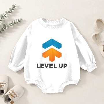 Discover level up Baby Romper Sweatshirts