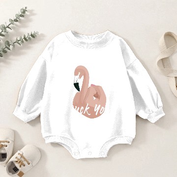 Discover Duck You - Middle Finger Baby Romper Sweatshirts