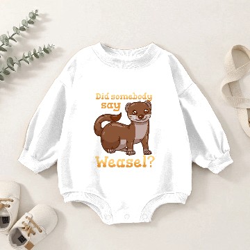 Discover Weasel Baby Romper Sweatshirts