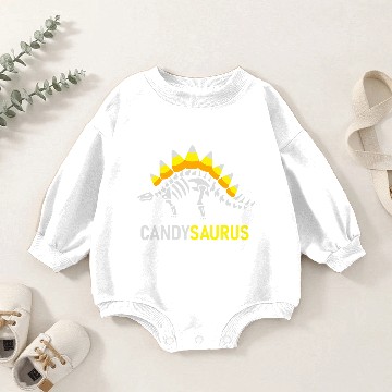 Discover stegosaurus candy Baby Romper Sweatshirts