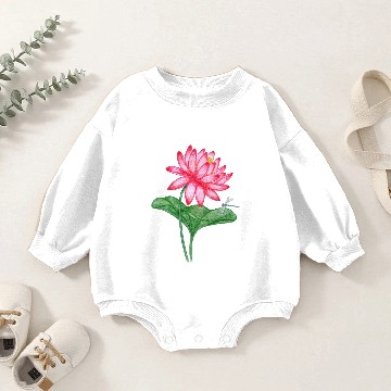 Discover red dragonfly Baby Romper Sweatshirts