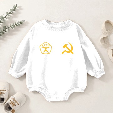 Discover Sdelano v SSSR Made in USSR Hammer and Sickle Baby Romper Sweatshirts