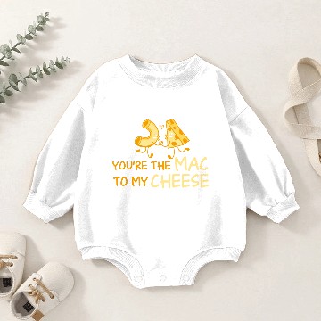 Discover Mac N Cheese Macaroni Pasta Baby Romper Sweatshirts