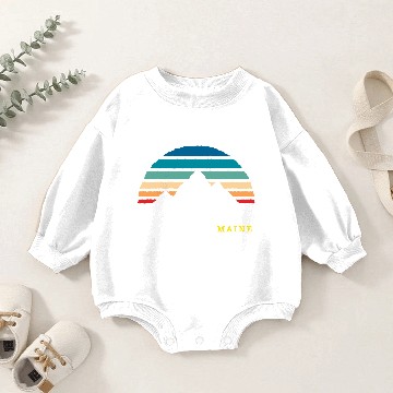Discover Sugarloaf Maine USA Baby Romper Sweatshirts