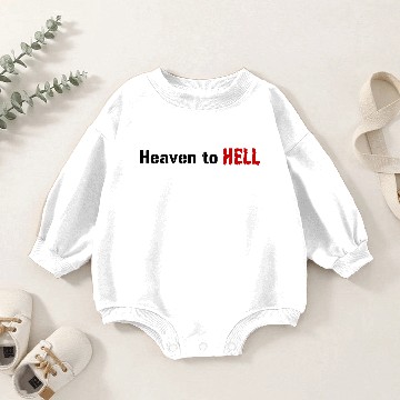 Discover heaven and hell Baby Romper Sweatshirts