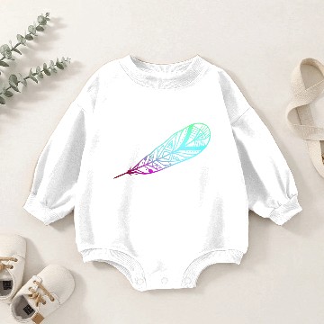 Discover Cherokee Feather Native American Indian Gift Baby Romper Sweatshirts