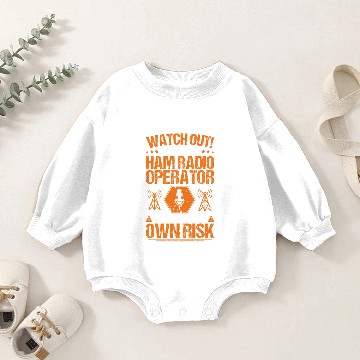 Discover Ham Radio Operator Amateur Radio Operator Baby Romper Sweatshirts