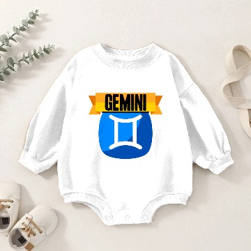 Discover Gemini Wise By Default Baby Romper Sweatshirts