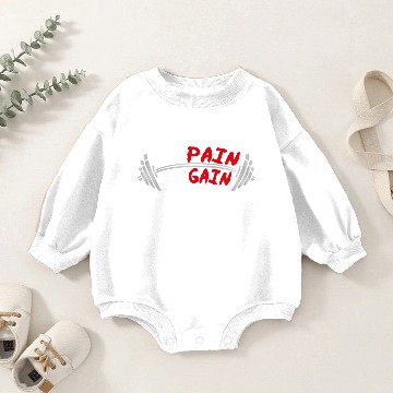 Discover no pain no gain fitness quote muscle training Baseball Jerseys Baby Romper Sweatshirts