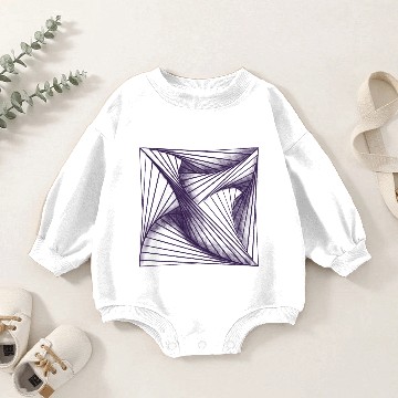 Discover Inside out wireframe drawing Baby Romper Sweatshirts