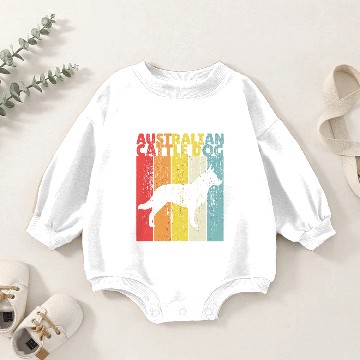 Discover Australian Cattle Dog Baby Romper Sweatshirts