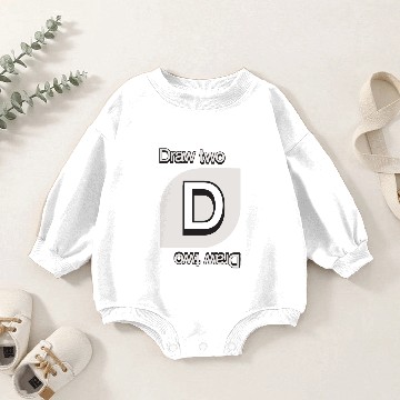 Discover Uno Draw Two Card Baby Romper Sweatshirts