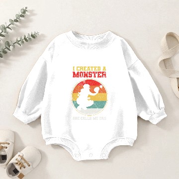 Discover Softball Dad Catcher Vintage Baby Romper Sweatshirts