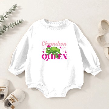 Discover Chameleon Queen Baby Romper Sweatshirts