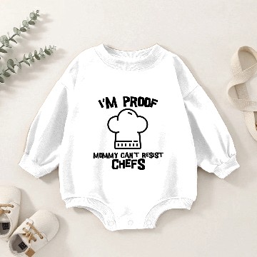 Discover I'm Proof Mommy Can't Resist Chefs Baby Romper Sweatshirts