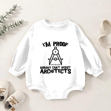 Discover I'm Proof Mommy Can't Resist Architects Baby Romper Sweatshirts