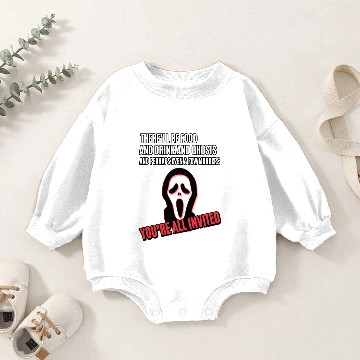 Discover You're all invited Ghostface Baby Romper Sweatshirts