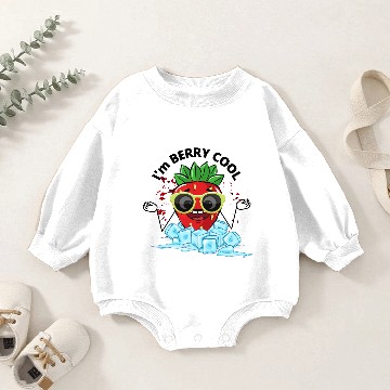 Discover I am BERRY COOL Baby Romper Sweatshirts