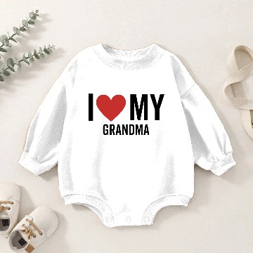 Discover I Love My Grandma Baby Romper Sweatshirts