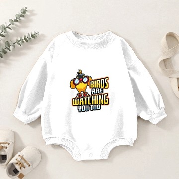 Discover Bird Watching goldfinch Bird Nerd Baby Romper Sweatshirts