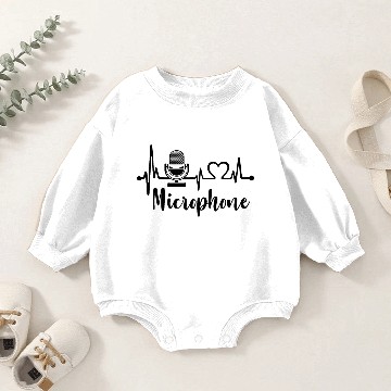 Discover Heartbeat Microphone Baby Romper Sweatshirts