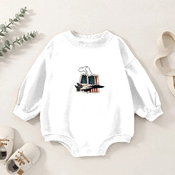 Discover F 14 Tomcat US Flag Baby Romper Sweatshirts