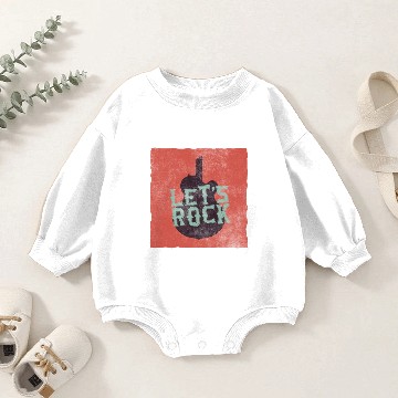 Discover Lets Rock And Roll Vintage Baby Romper Sweatshirts