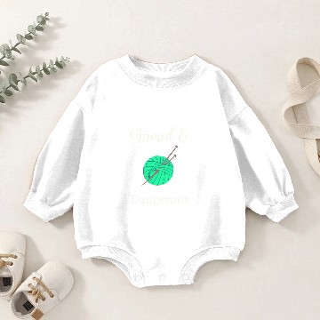 Discover Armed & Dangerous Knitter Baby Romper Sweatshirts