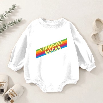 Discover virginity rocks . design Baby Romper Sweatshirts