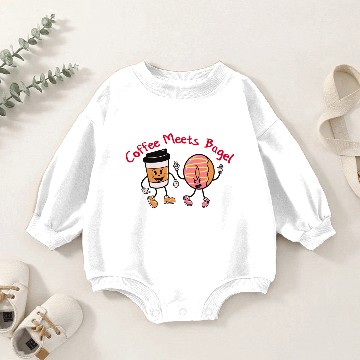 Discover Coffee Meets Bagel Baby Romper Sweatshirts