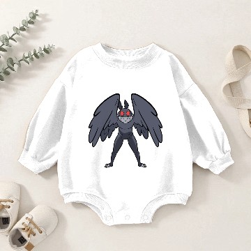 Discover Mothman Mythical Creatures Folklore Cryptid Baby Romper Sweatshirts