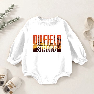 Discover Oilfield Worker Rig Drilling Baby Romper Sweatshirts