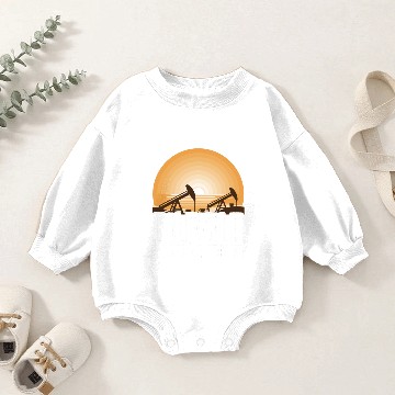 Discover Oilfield Worker Rig Drilling Baby Romper Sweatshirts