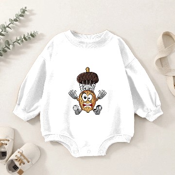 Discover Acorn Skydiving Parachute Baby Romper Sweatshirts