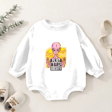 Discover Flat Mars Society Flat Earth Gift earthisflat Baby Romper Sweatshirts