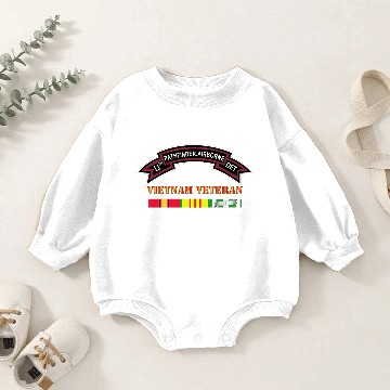 Discover Army 11th Pathfinder Detachment Vietnam Veteran Baby Romper Sweatshirts