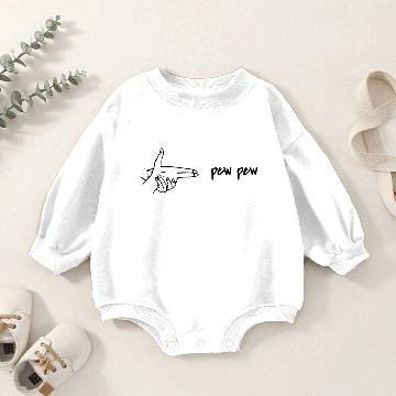 Discover pew pew handpistol Baby Romper Sweatshirts
