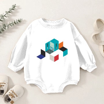 Discover Adventure Time Bmo Blocks Baby Romper Sweatshirts