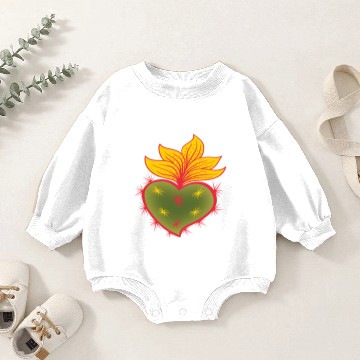 Discover Corazón Espinado, Cactus, Nopal, Agave Baby Romper Sweatshirts