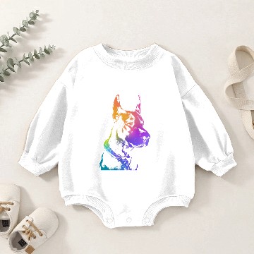 Discover Doberman Pinscher Design Baby Romper Sweatshirts