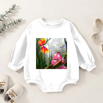 Discover Rain Forest Monsters Baby Romper Sweatshirts